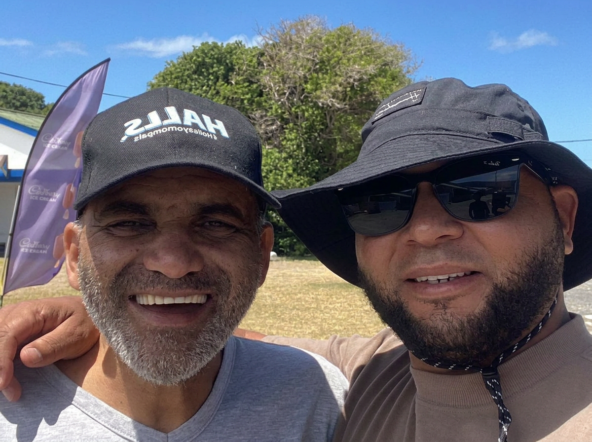 Yaaseen Emjedi with Albertino Williams